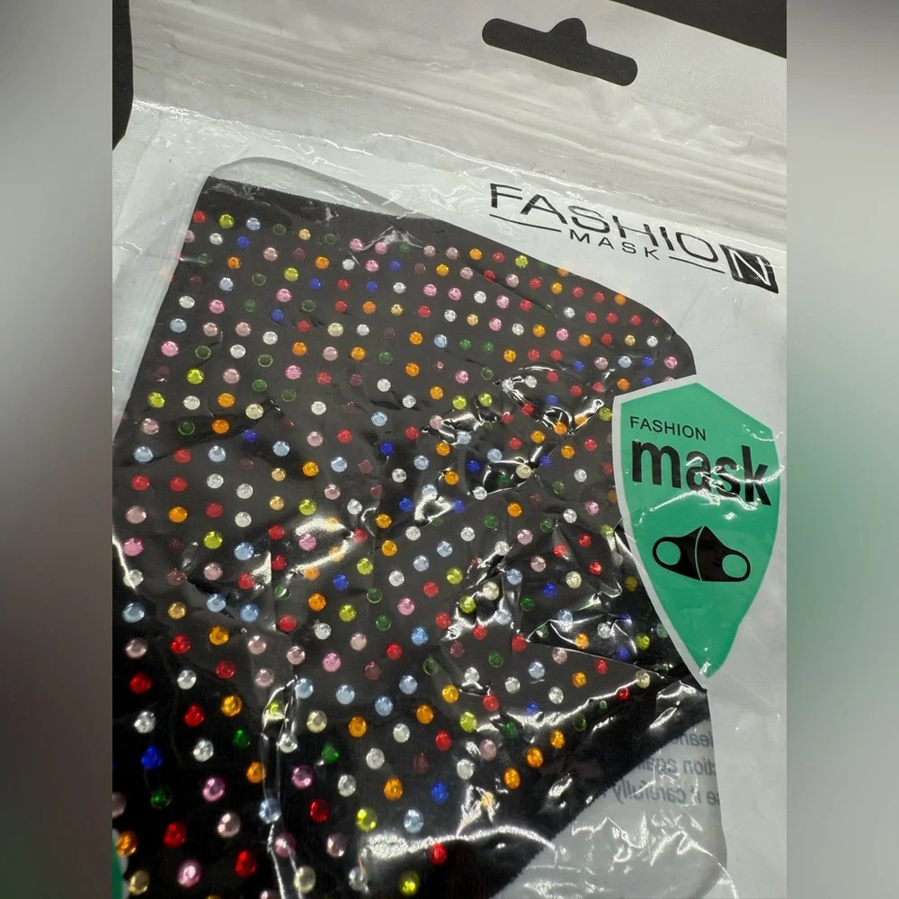 NWT Fashion Mask Jeweled Face Mask
